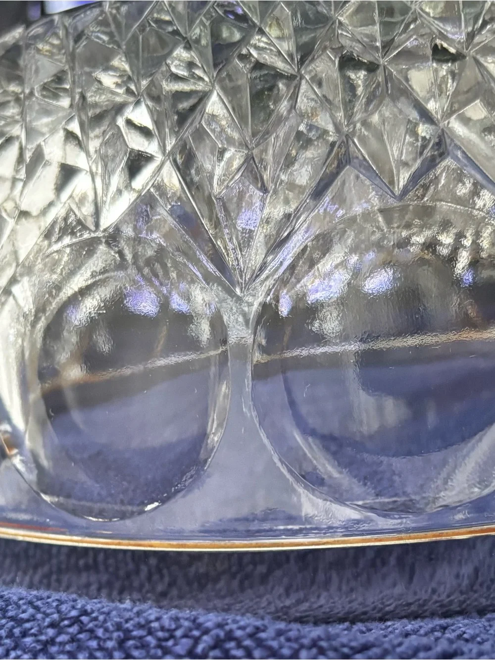 Mid Century Crystal Bowl
